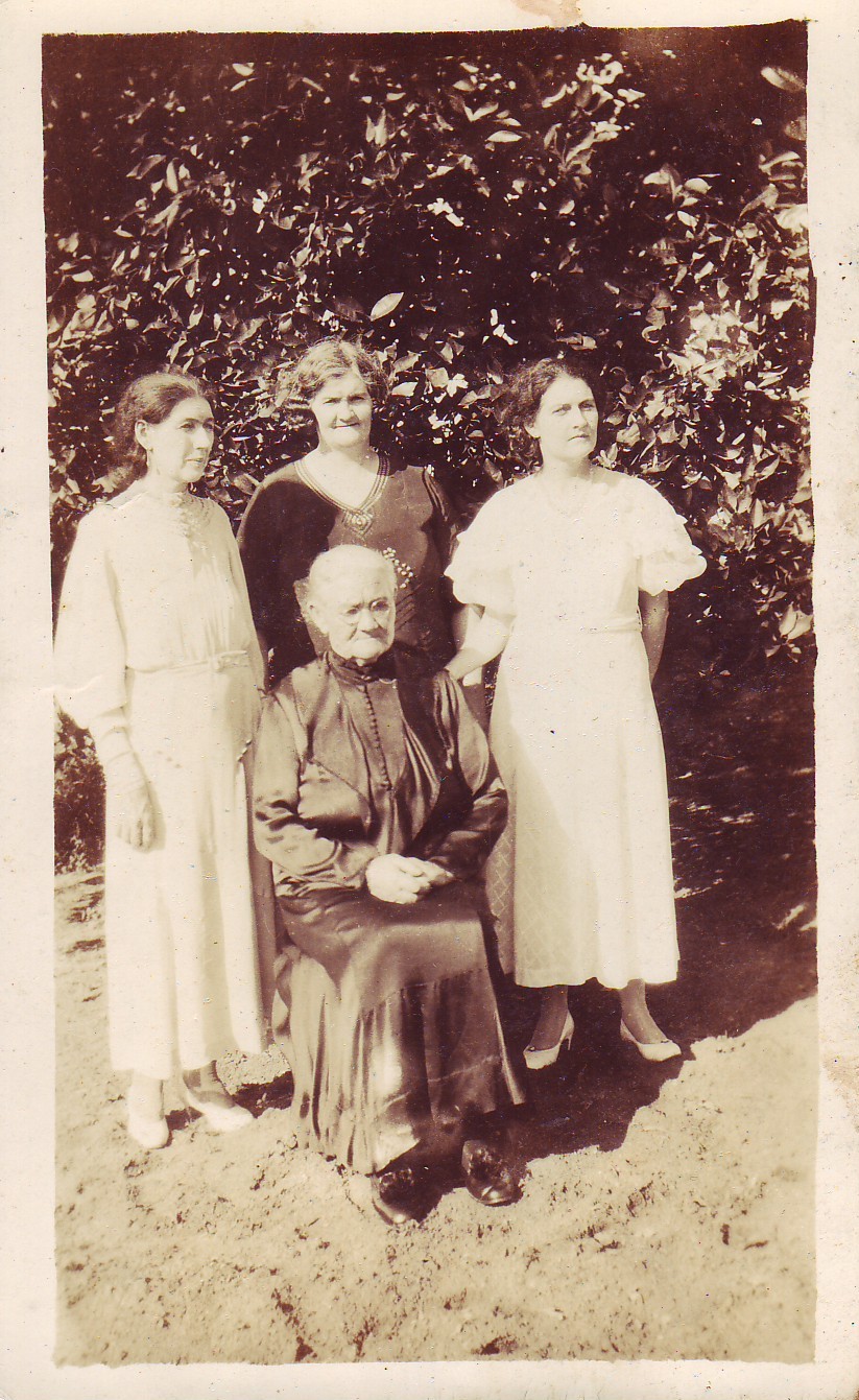 Mary Egan nee Coyne with her daughters from left Agnes, Margaret, Mary Lucy